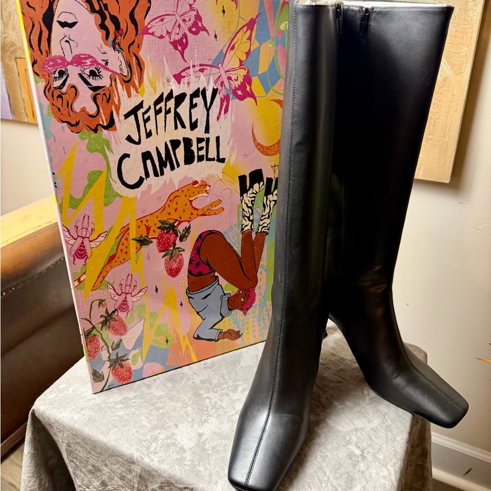 New Jeffrey Campbell Black Boots 9M & 10M